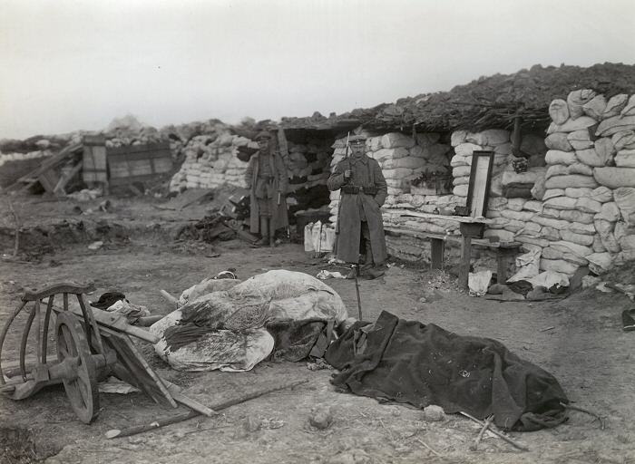 British wounded in German trenches.jpg