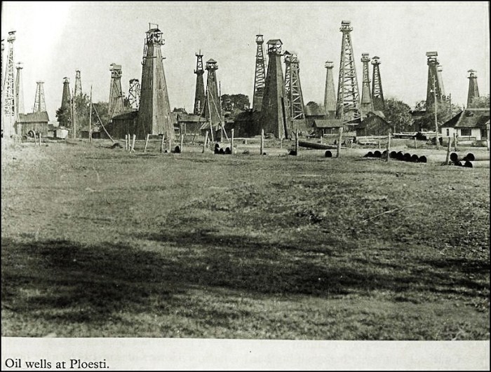 Oil wells at Ploiesti