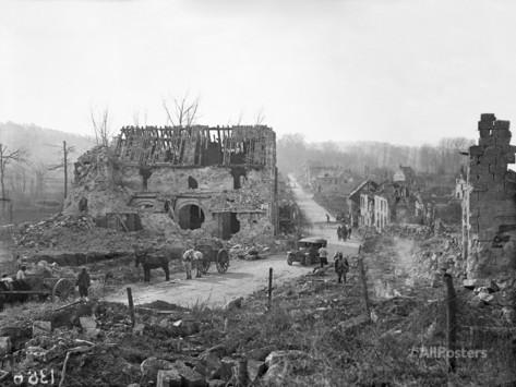 15.3.a ruins-of-tracy-le-val-oise-1917