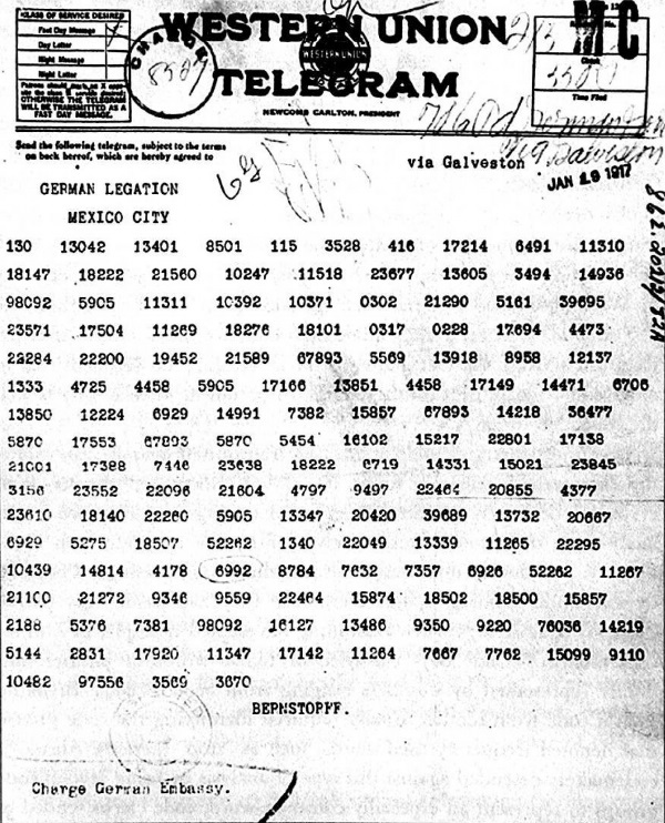 16.1.c The-Zimmermann-telegram-as-forwarded-from-Washington-to-Mexico