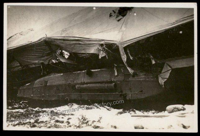 7.2.b Germany Graf Zeppelin Pioneer Airship L38 Crash