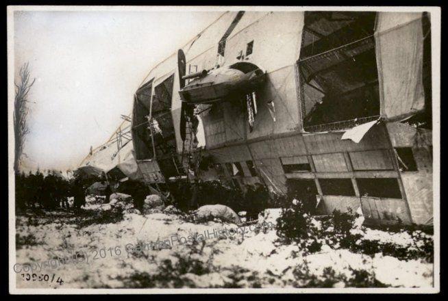 7.2.bbbb Germany Graf Zeppelin Pioneer Airship L38 Crash