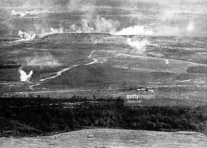 Verdun artillery bombardment
