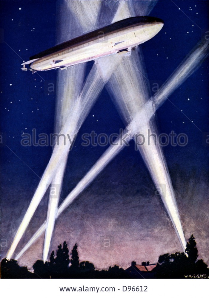 zeppelin raid - ilustracni
