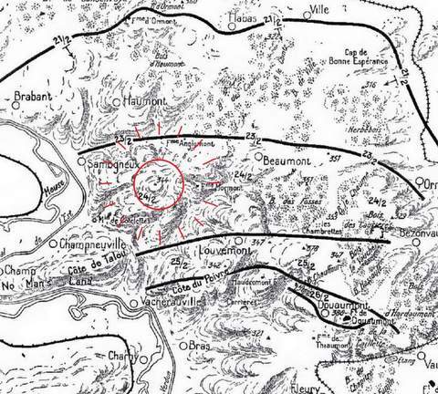 4.3. Verdun 1916 locating Hill 344 Poivre Hill