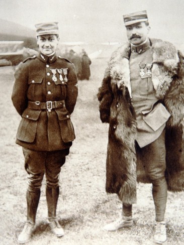 3.2.  air-ace-georges-guynemer-left-with-captain-brocard-5th-february-1916
