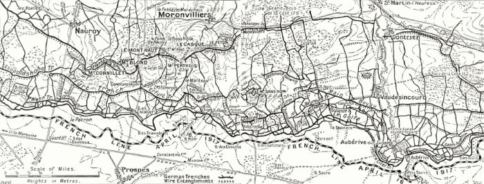 Moronvilliers map 1917