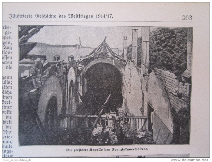 Trier air raid - destroyed chapelle