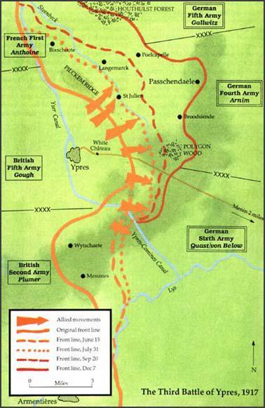 A1 Third battle of Ypres map