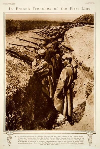 2.3a French Troops in Trenches of the First Line