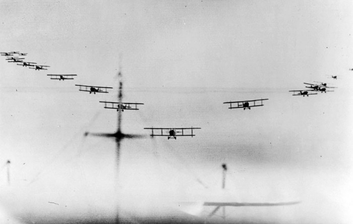 6.3a View-from-an-airplane-of-biplanes-flying-in-formation-ca.-1914-1918
