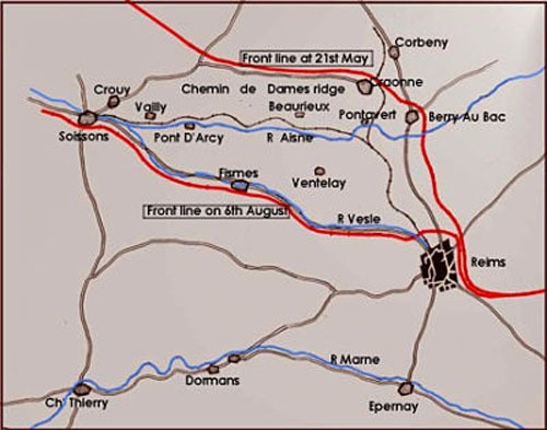 A1 Aisne Vesle map
