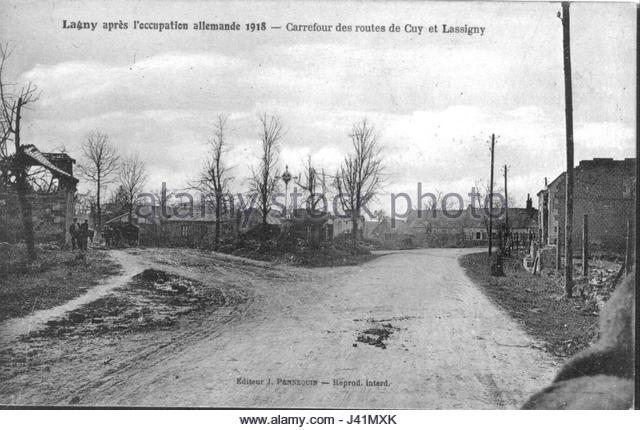 A1 lagny-calvaire-carrefour-cuy-lassigny-1918-j41mxk