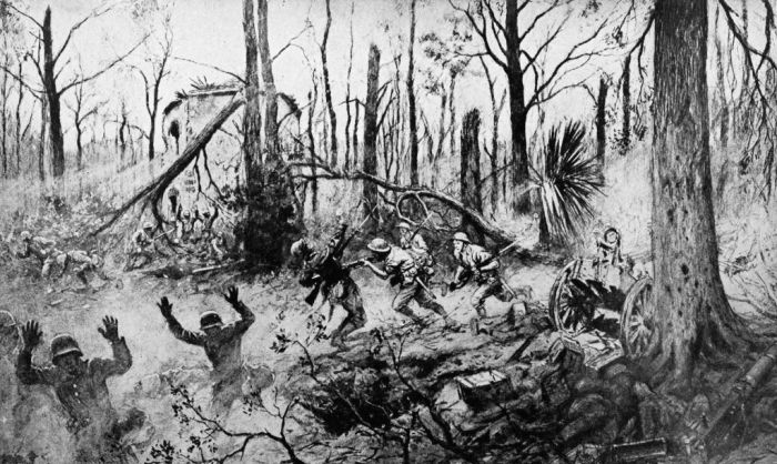B2 colliers_1921_world_war_-_marines_in_belleau_wood_by_georges_scott
