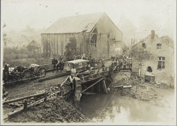 A1 A Bridge over the river Selle, World War 1, Battle of the Selle