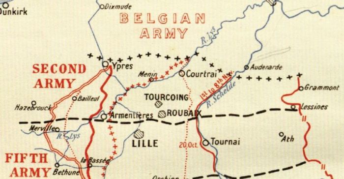 E1 Tourcoing map